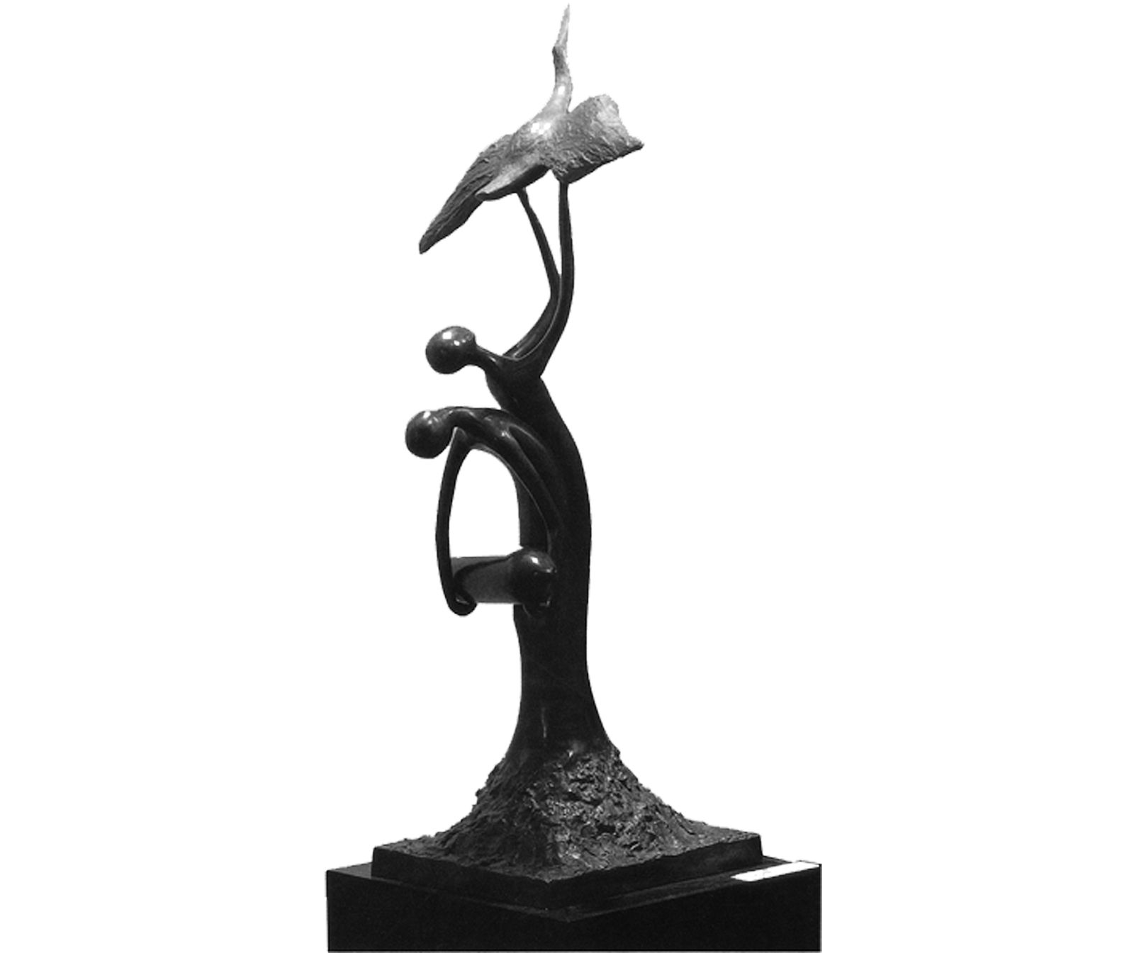 A Fahidi Éva-díj tárgya, Weis Anikó szobrának másoolata